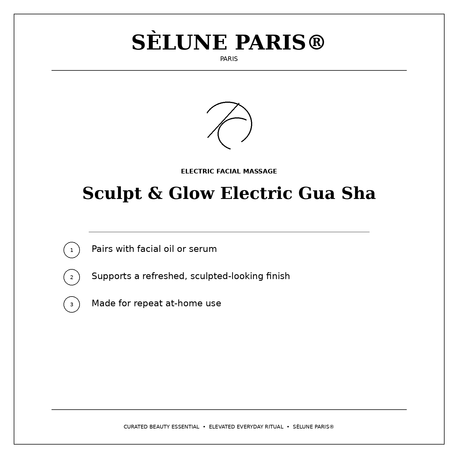 SÈLUNE PARIS® Sculpt & Glow Electric Gua Sha — facial massage benefits